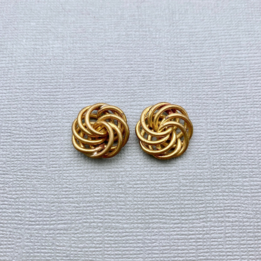A Pair Of Vintage Spiral Knot Pendants (MP186)