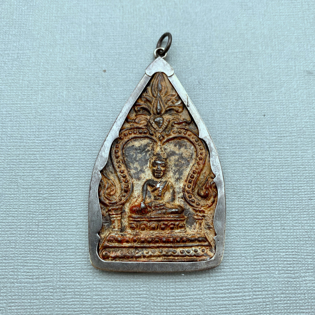 Sitting Buddha Amulet Pendant From Thailand (LAP35)